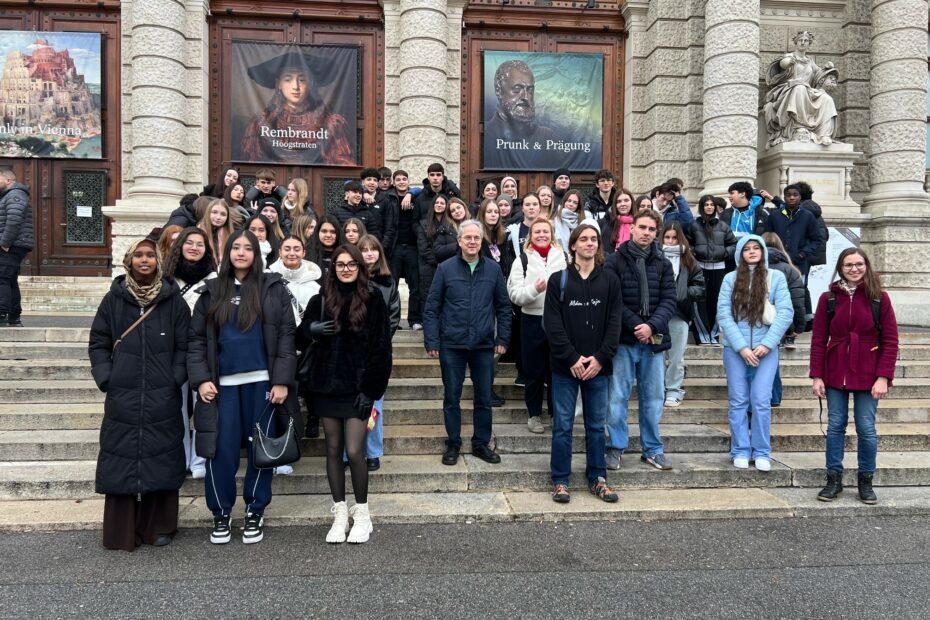 1AK, 2CK mit Schülern der Partnerschule, der Obchodní akademie, Brno